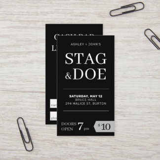 Stag en Doe Tickets modern klassiek feest