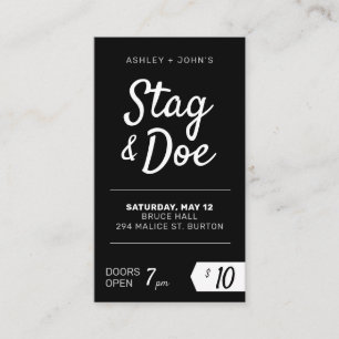 Stag en Doe Tickets moderne klassieke feesttijden