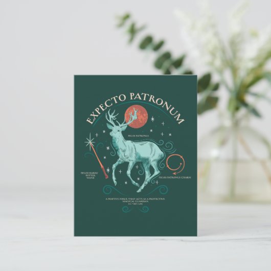 Stag Expecto Patronum Graphic Briefkaart (Staand voorkant)