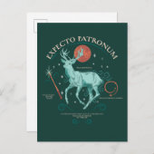 Stag Expecto Patronum Graphic Briefkaart (Voorkant / Achterkant)