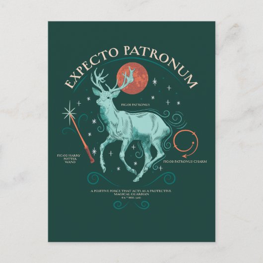 Stag Expecto Patronum Graphic Briefkaart (Voorkant)