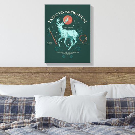 Stag Expecto Patronum Graphic Canvas Afdruk (Insitu (Slaapkamer))