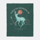 Stag Expecto Patronum Graphic Fleece Deken (Voorkant)