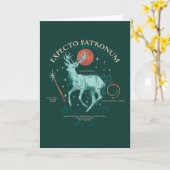 Stag Expecto Patronum Graphic Kaart (Gele Bloem)