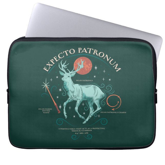 Stag Expecto Patronum Graphic Laptop Sleeve (Voorkant)