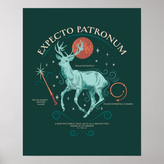 Stag Expecto Patronum Graphic Poster (Voorkant)