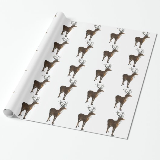  Stag Gift Wrap Cadeaupapier (Uitgerold)