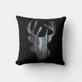 Stag Head en Scottish Tartan Pattern Kussen