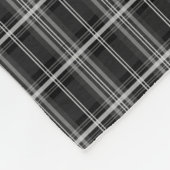 Stag Head op zwart-wit plaid Fleece Deken (Hoek)