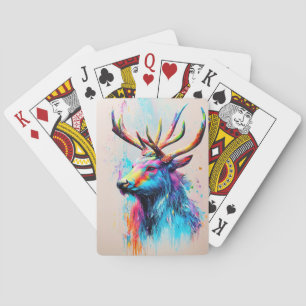 Stag Herten Dier Discovery Adventure Natuur Planet Pokerkaarten