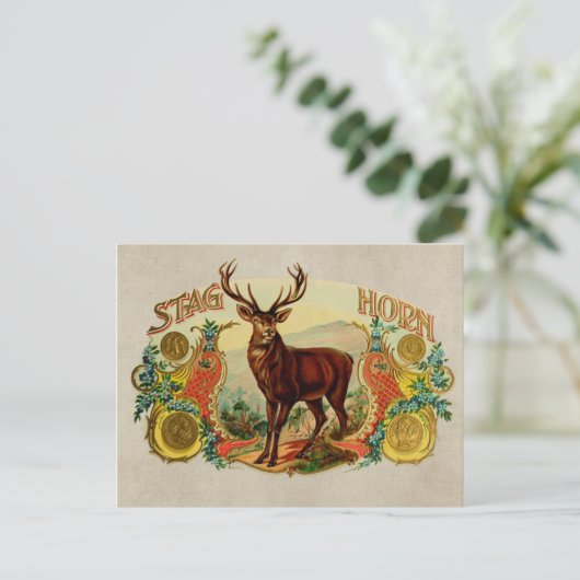  Stag Horn Briefkaart (Staand voorkant)