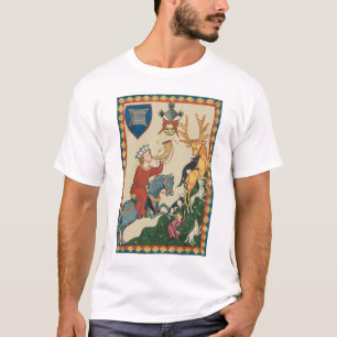 Stag Hunt, middeleeuwse kunst uit de 14e eeuw T-shirt