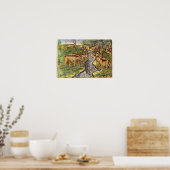 Stag Hunt uit 'Brevis Narratio' Poster (Keuken)