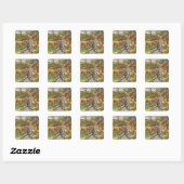 Stag Hunt uit 'Brevis Narratio' Vierkante Sticker (Vel)