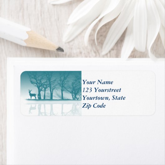 Stag in Dusk Etiket (Insitu)