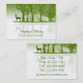 Stag in Dusk Visitekaartje (Voorkant / Achterkant)