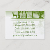 Stag in Dusk Visitekaartje (Achterkant)