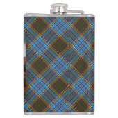 Stag in Heather w / Anderson Badge gepersonaliseer Heupfles (Achterkant)