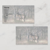 Stag in het bos visitekaartje (Voorkant / Achterkant)