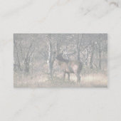 Stag in het bos visitekaartje (Achterkant)