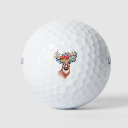 Stag in kleuren golfballen (Voorkant)