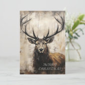 Stag Kerst Kaart (Staand voorkant)