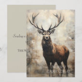 Stag Kerst Kaart (Voorkant / Achterkant)