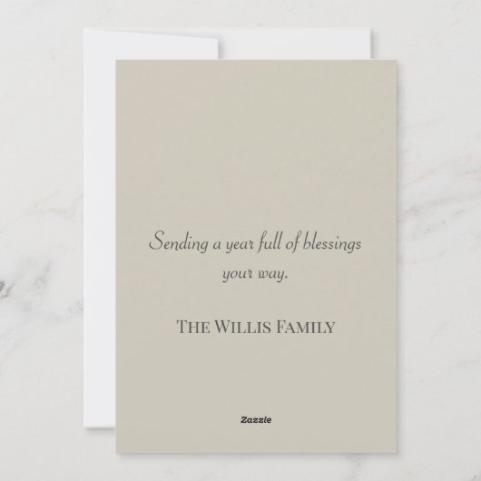 Stag Kerst Kaart (Achterkant)