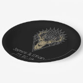 Stag Mandala Persoonlijk huwelijk Papieren Bordje (Gekanteld)