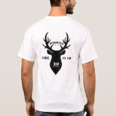 STAG Mannen Basic T-shirt White (Achterkant)