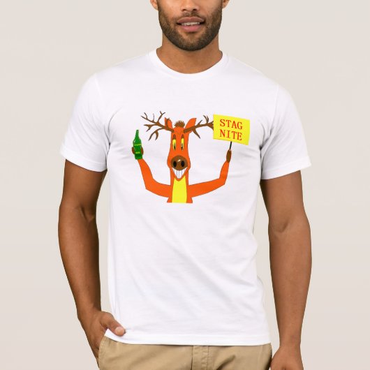 Stag Nite VOOR DE BRUIDEGOM T-shirt (Voorkant)