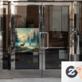Stag Olieverf Schilderen Venster Cling Raamsticker (Kantoordeur)