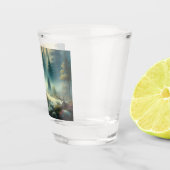 Stag olieverfschilderij Shot Glass Glas (Rechts)