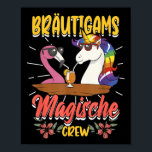 Stag Party Bruidegom Bruid Bachelor Eenhoorn Poster<br><div class="desc">Stag Party Bruidegom Bruid Bachelor Eenhoorn</div>