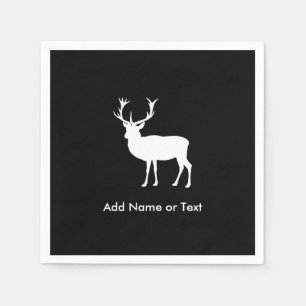 Stag Party - Elegante Tekening van een Stag Servetten