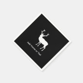 Stag Party - Elegante Tekening van een Stag Servetten (Hoek)