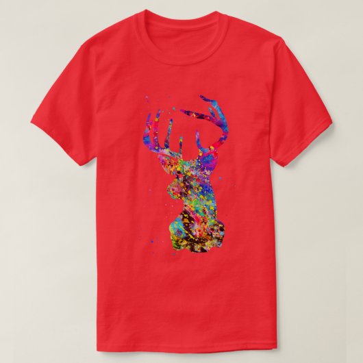 Stag Portret 1 T-shirt (Design voorkant)
