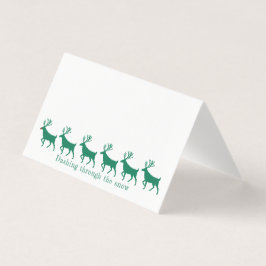 Stag Reindeer & Rudolph Guest Seating Place Card Visitekaartje