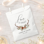 Stag rustige botanische bruiloftsliefde is lief bedankzakje (Geknipt)