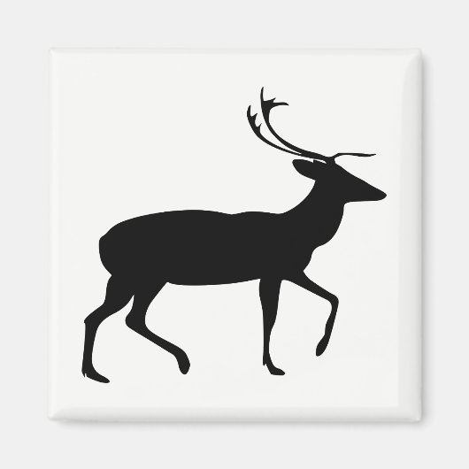 Stag Silhouette Magneet (Voorkant)