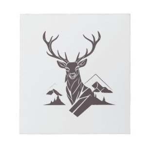 Stag Vector Art Animal Modern Urban City Graphic Notitieblok