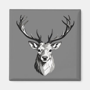 Stag Vector Grafische Kunst Portret Dier Spirit To Magneet