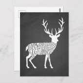 stag venison hert elk jekker slagerij vleessap briefkaart (Voorkant / Achterkant)