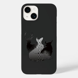 Stag Vixen & Bull hypnotisch ontwerp Case-Mate iPhone 14 Hoesje