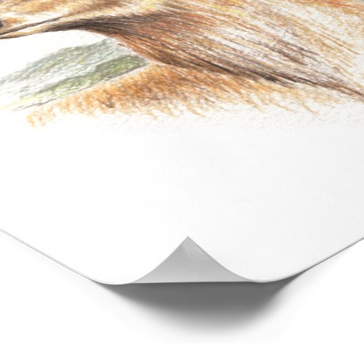 Stagdroger afdrukken poster (Hoek)