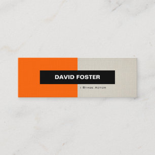 Stage Actor - Eenvoudig elegant stijlvol Mini Visitekaartje