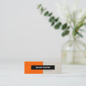 Stage Actor - Eenvoudig elegant stijlvol Mini Visitekaartje (Staand voorkant)