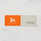 Stage Actor - Eenvoudig elegant stijlvol Mini Visitekaartje (Achterkant)