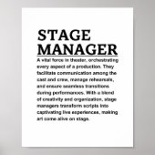 Stage-beheer Poster (Voorkant)