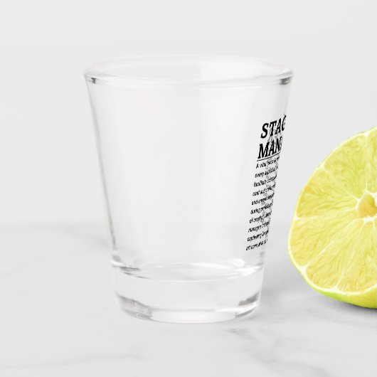 Stage-beheer Shot Glas (Links)